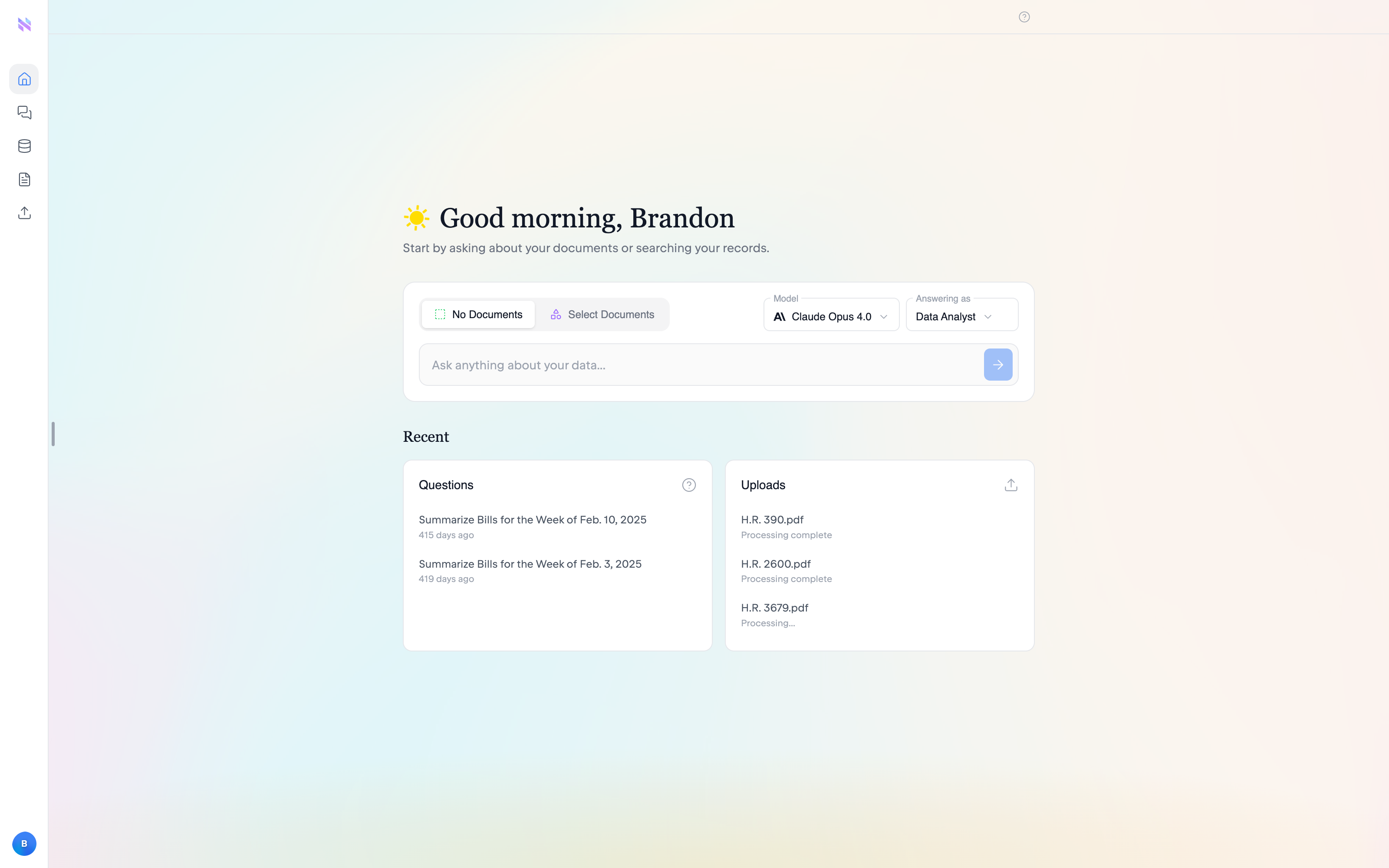 NNData product screenshot